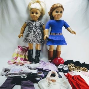 2 Collectible American Girl 18" Authentic Doll